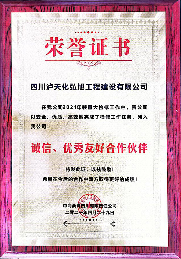 誠(chéng)信、優(yōu)秀友好合作伙伴(圖1)